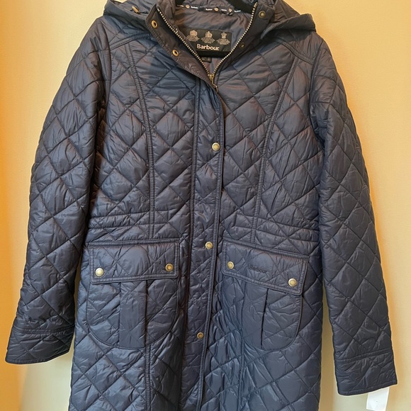 NWOT Barbour Quilted Jenkins Jacket - Picture 2 of 7